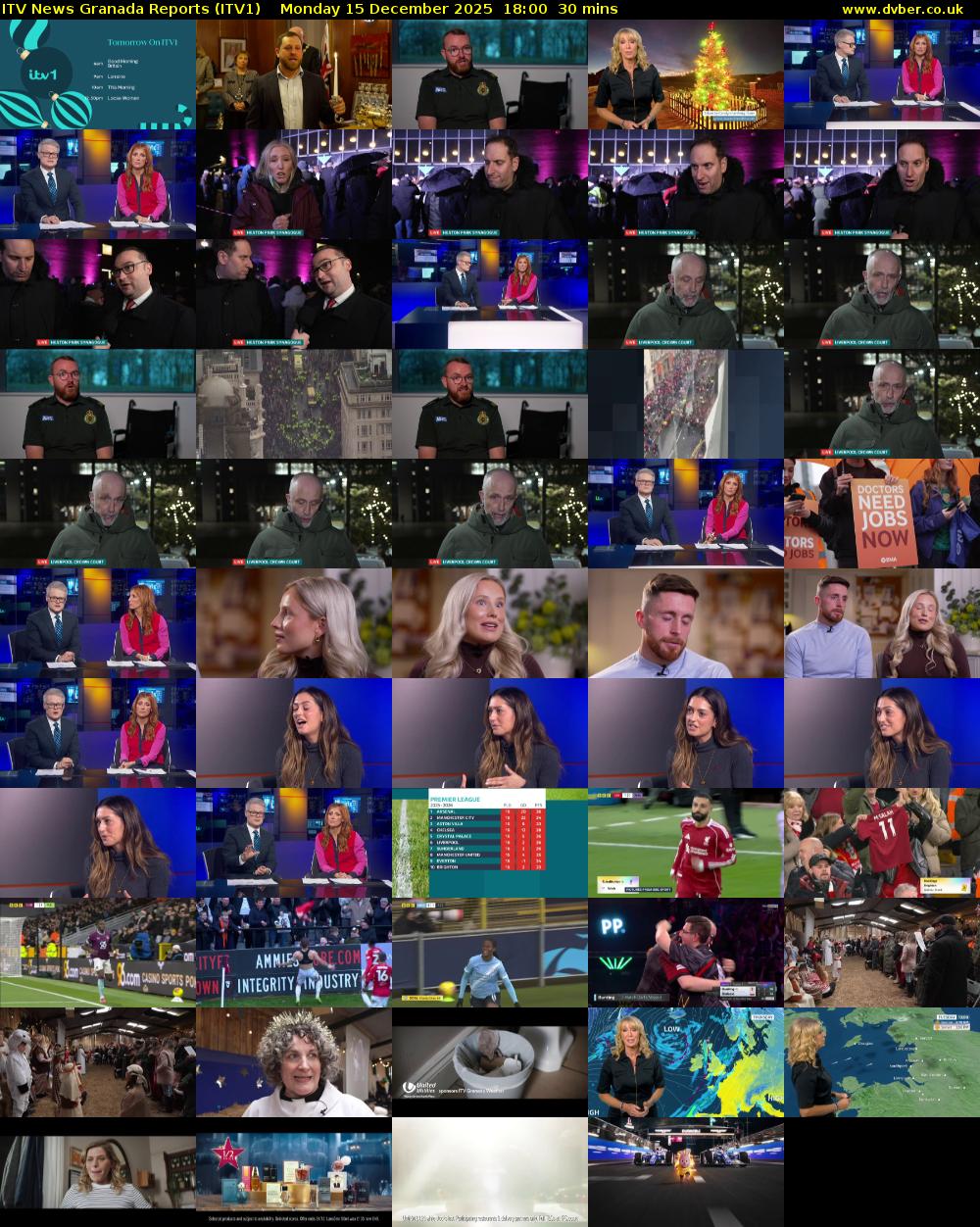 ITV News Granada Reports (ITV1) Monday 15 December 2025 18:00 - 18:30