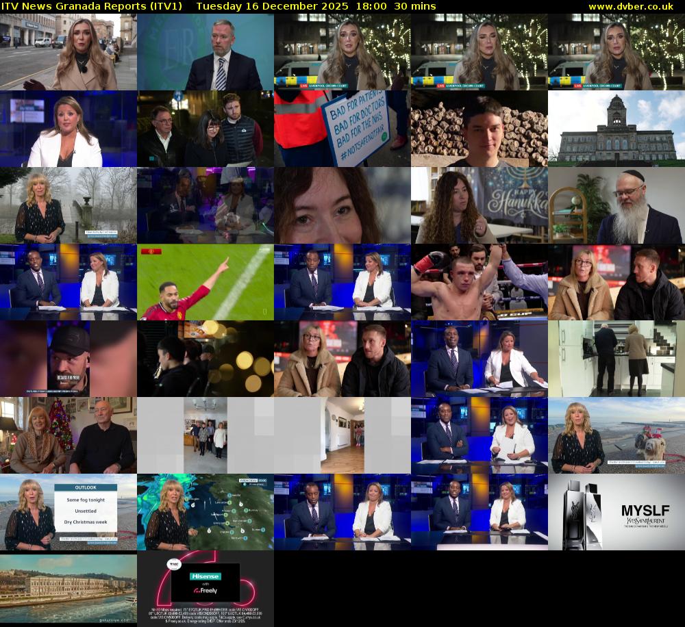 ITV News Granada Reports (ITV1) Tuesday 16 December 2025 18:00 - 18:30