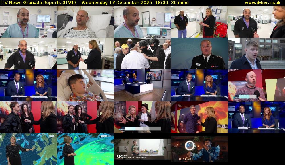 ITV News Granada Reports (ITV1) Wednesday 17 December 2025 18:00 - 18:30