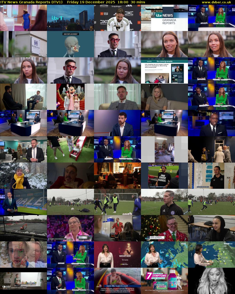 ITV News Granada Reports (ITV1) Friday 19 December 2025 18:00 - 18:30