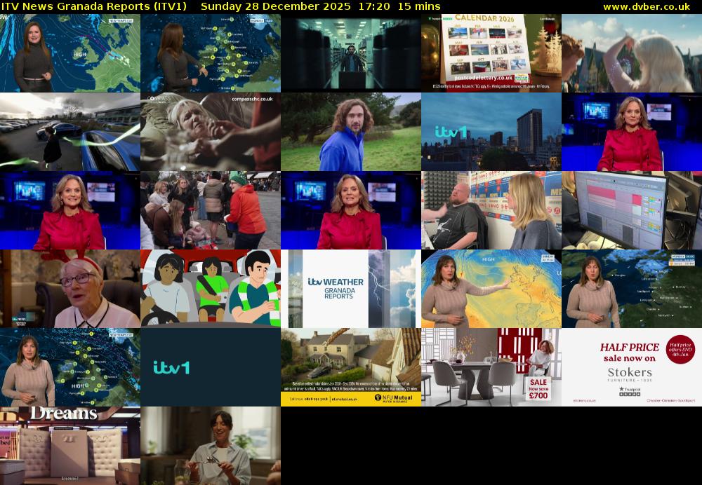 ITV News Granada Reports (ITV1) Sunday 28 December 2025 17:20 - 17:35