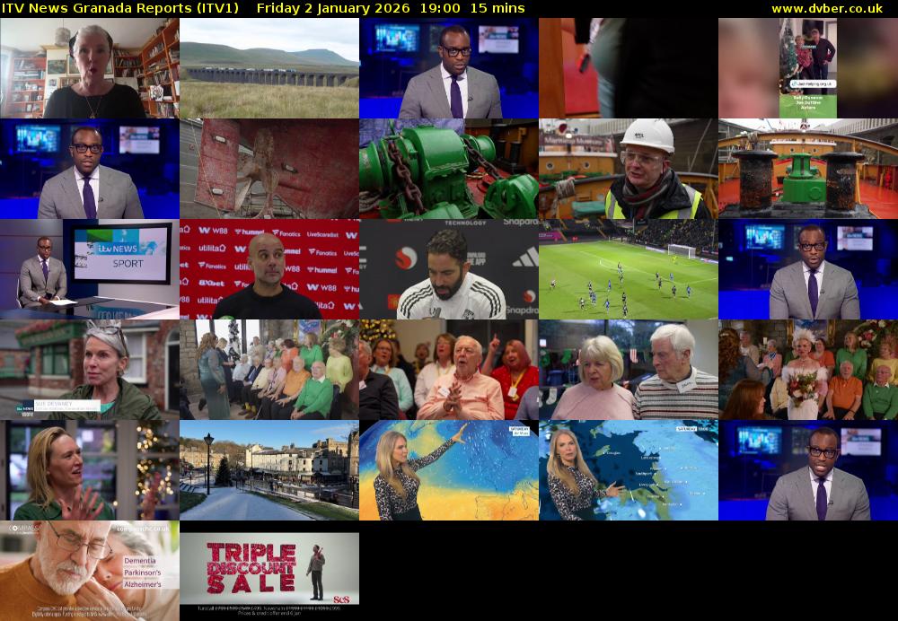ITV News Granada Reports (ITV1) Friday 2 January 2026 19:00 - 19:15