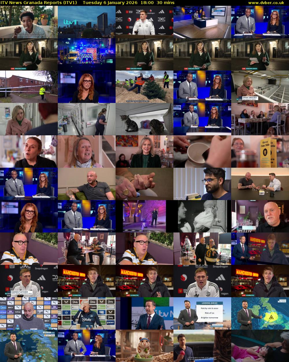 ITV News Granada Reports (ITV1) Tuesday 6 January 2026 18:00 - 18:30