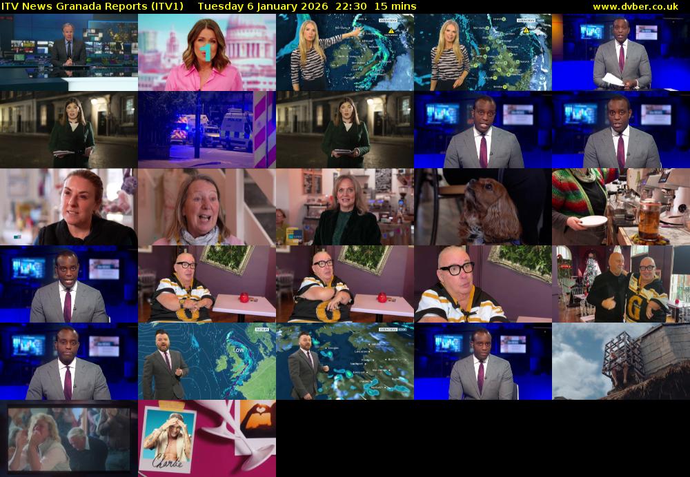 ITV News Granada Reports (ITV1) Tuesday 6 January 2026 22:30 - 22:45