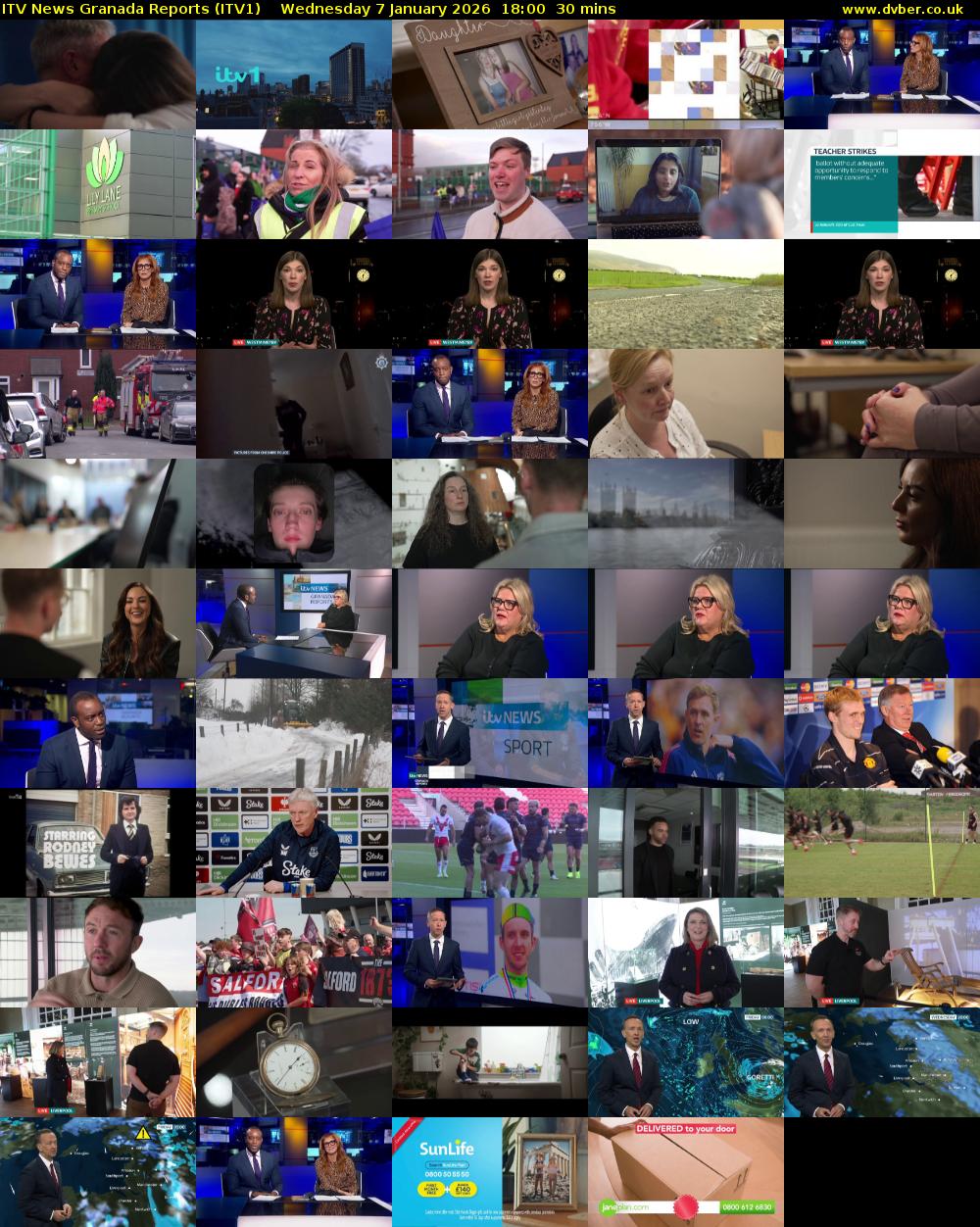 ITV News Granada Reports (ITV1) Wednesday 7 January 2026 18:00 - 18:30