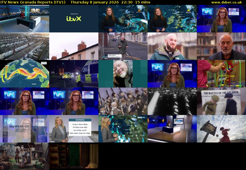 ITV News Granada Reports (ITV1) Thursday 8 January 2026 22:30 - 22:45