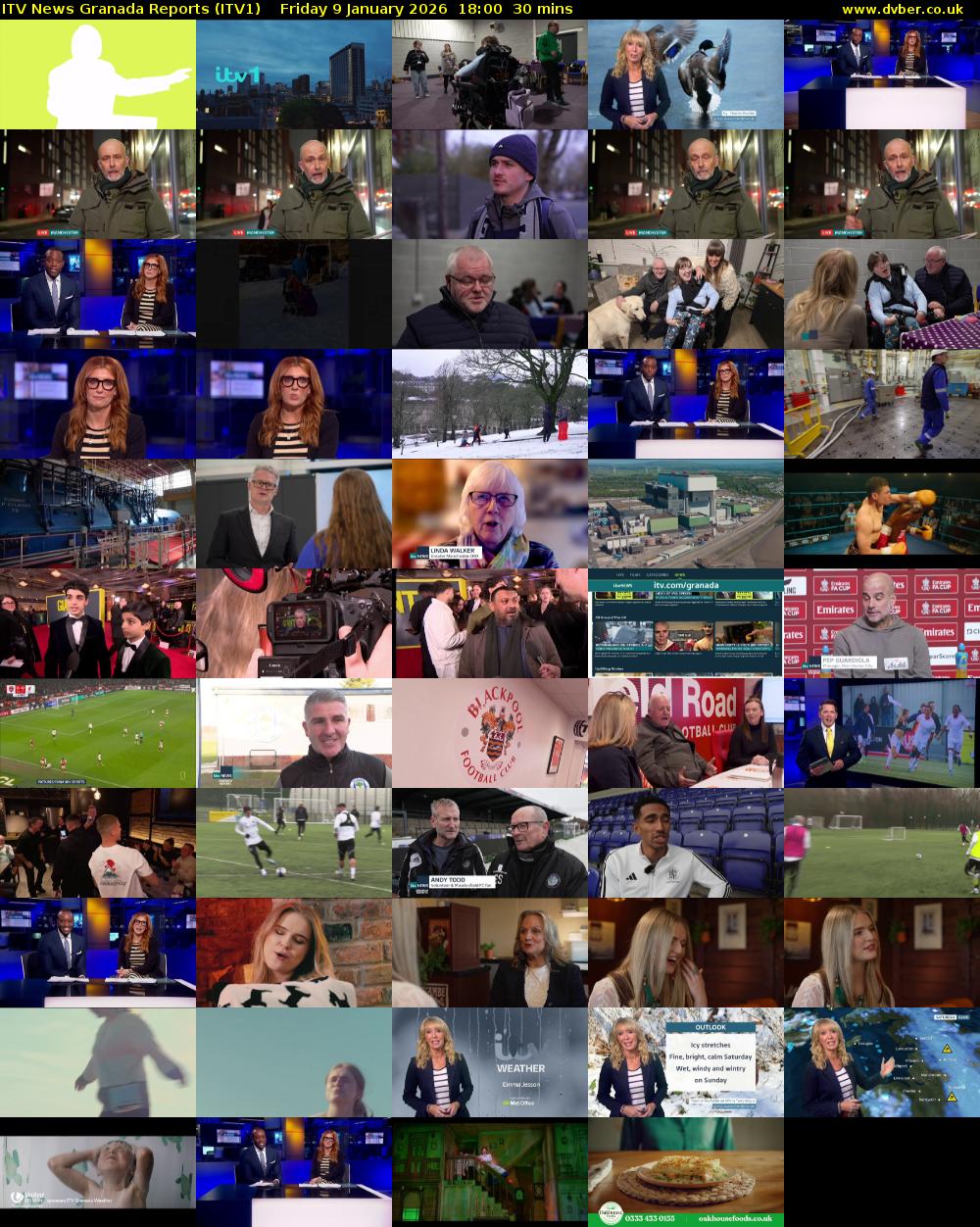 ITV News Granada Reports (ITV1) Friday 9 January 2026 18:00 - 18:30