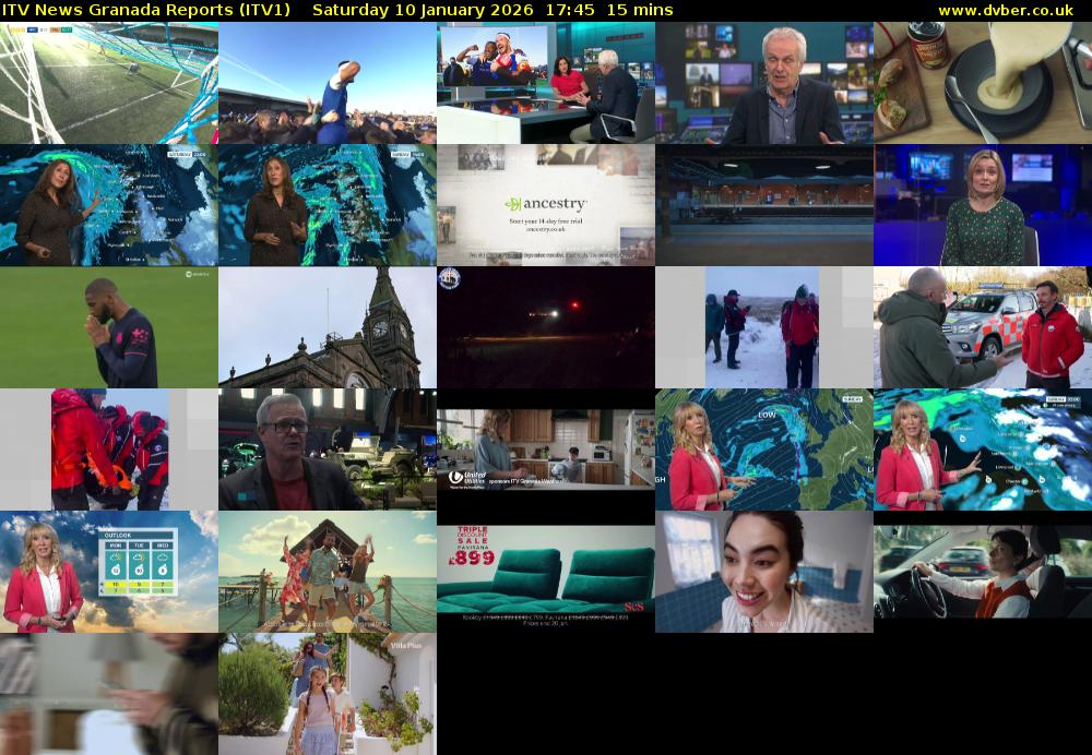 ITV News Granada Reports (ITV1) Saturday 10 January 2026 17:45 - 18:00