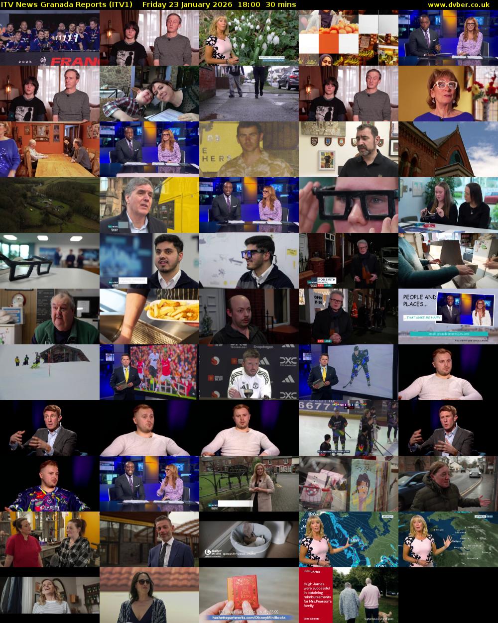 ITV News Granada Reports (ITV1) Friday 23 January 2026 18:00 - 18:30