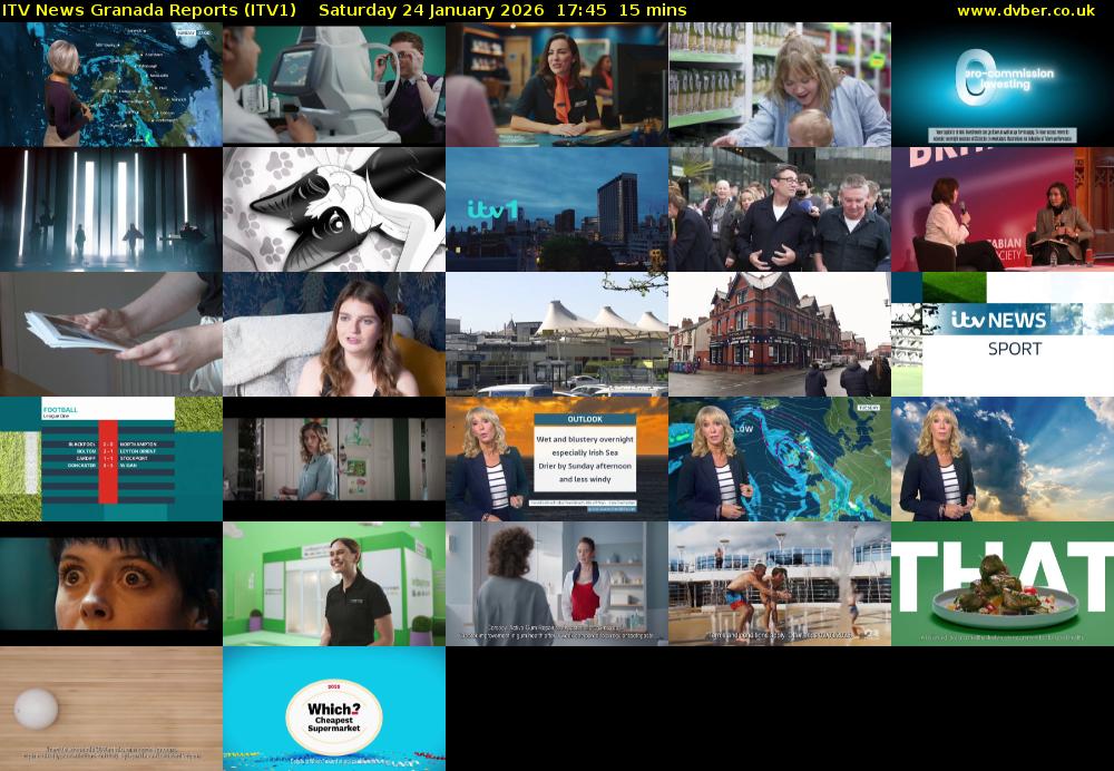ITV News Granada Reports (ITV1) Saturday 24 January 2026 17:45 - 18:00