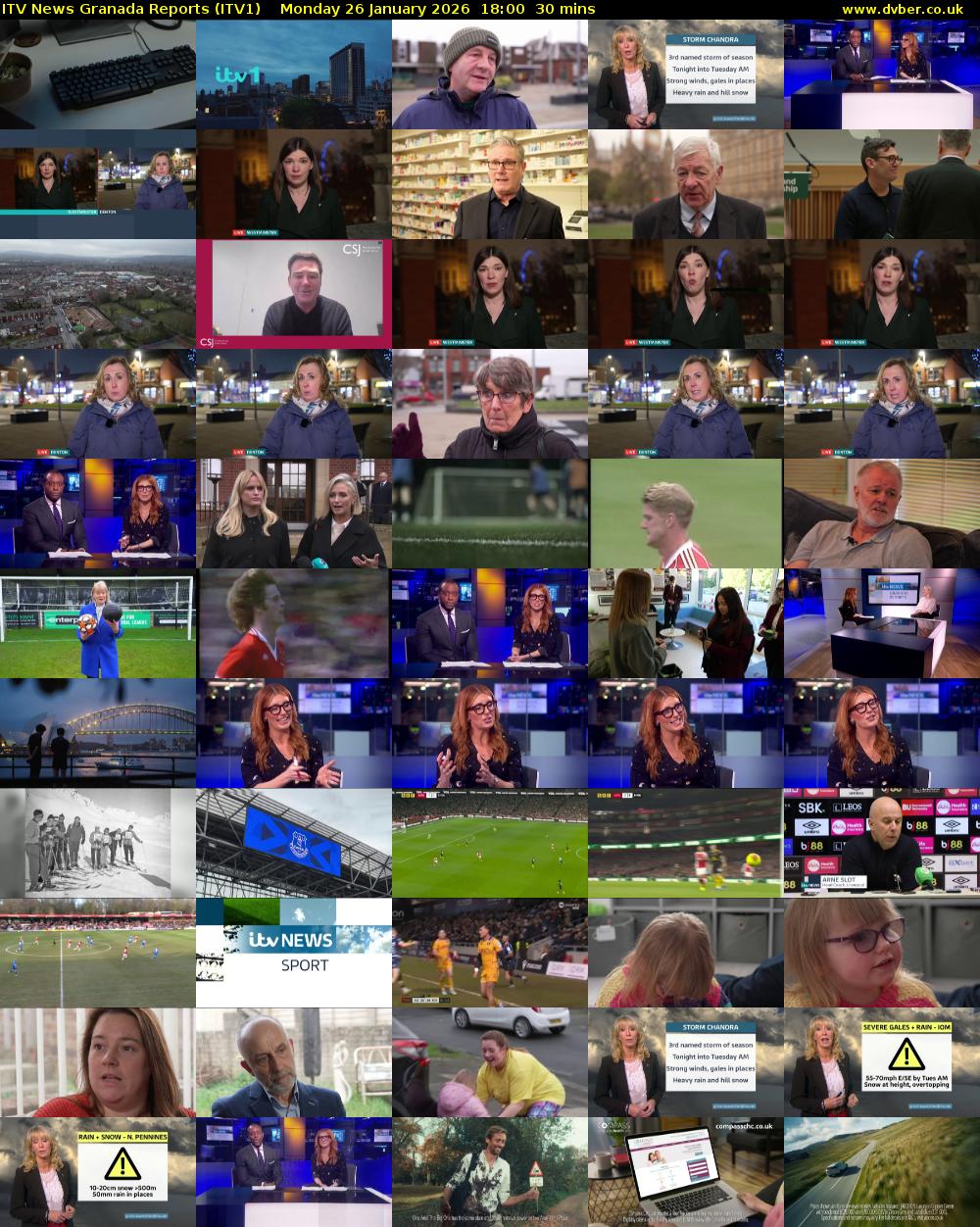 ITV News Granada Reports (ITV1) Monday 26 January 2026 18:00 - 18:30