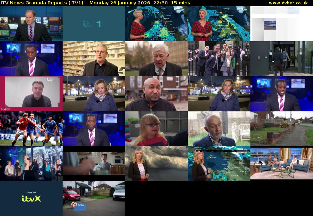 ITV News Granada Reports (ITV1) Monday 26 January 2026 22:30 - 22:45