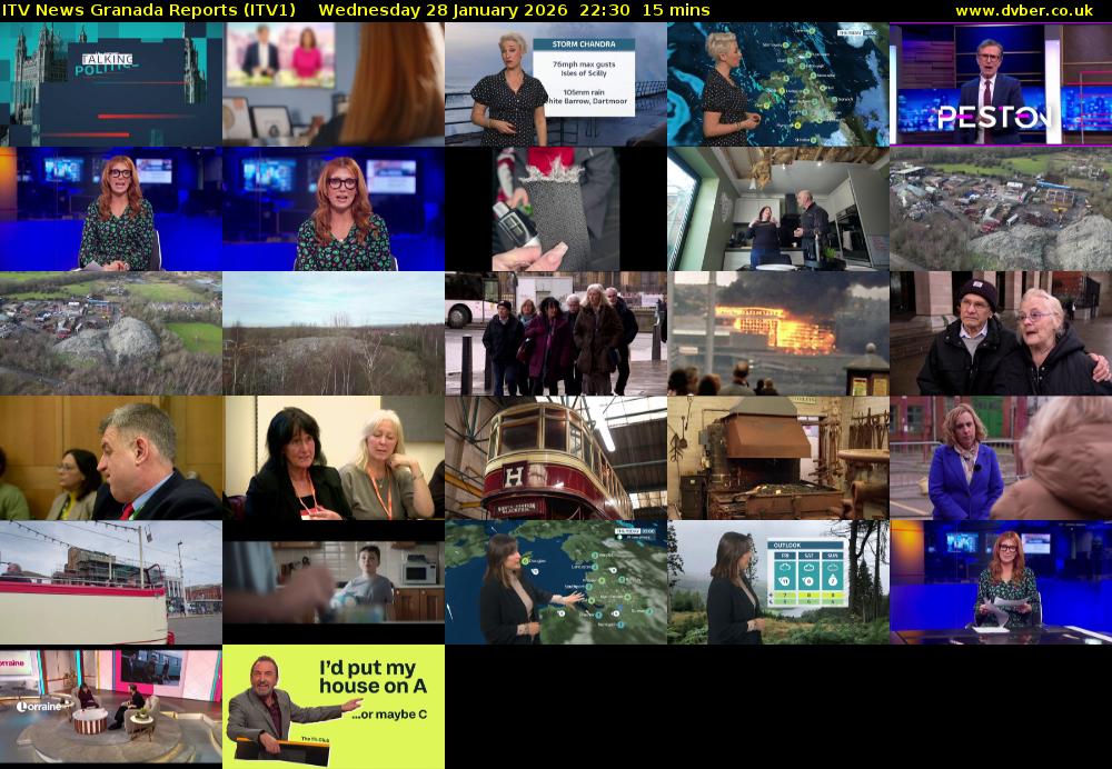 ITV News Granada Reports (ITV1) Wednesday 28 January 2026 22:30 - 22:45