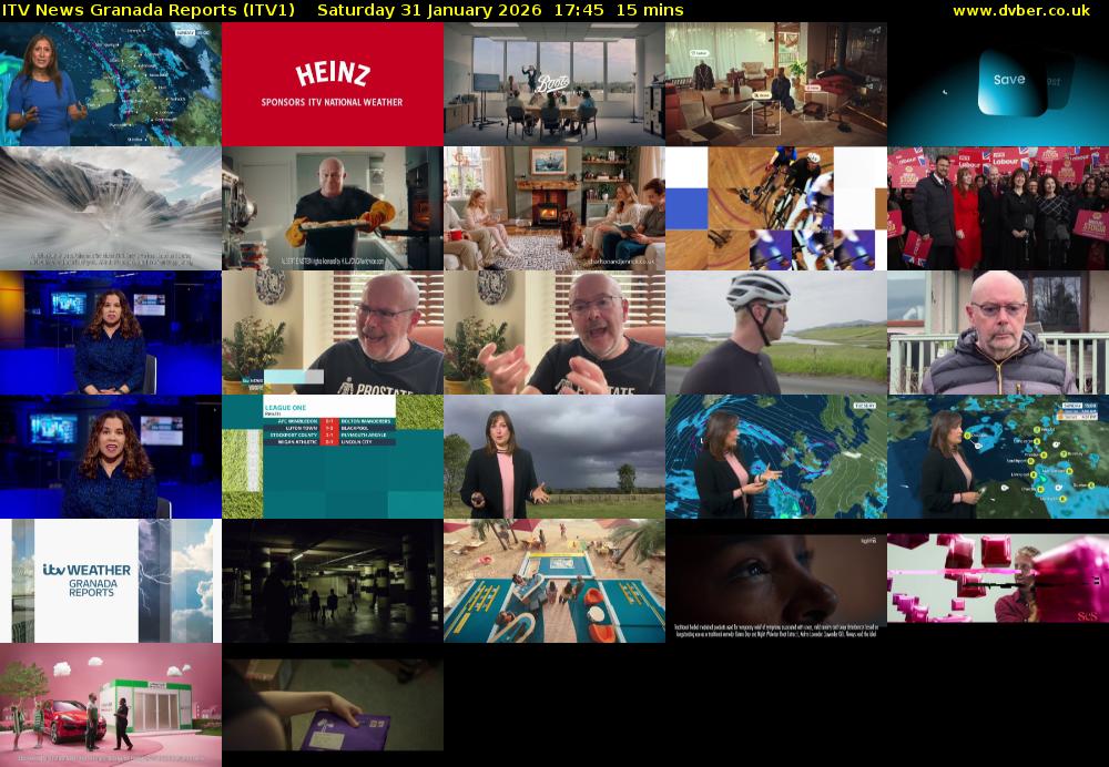 ITV News Granada Reports (ITV1) Saturday 31 January 2026 17:45 - 18:00