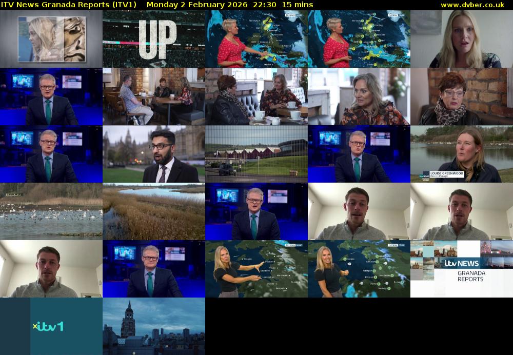 ITV News Granada Reports (ITV1) Monday 2 February 2026 22:30 - 22:45