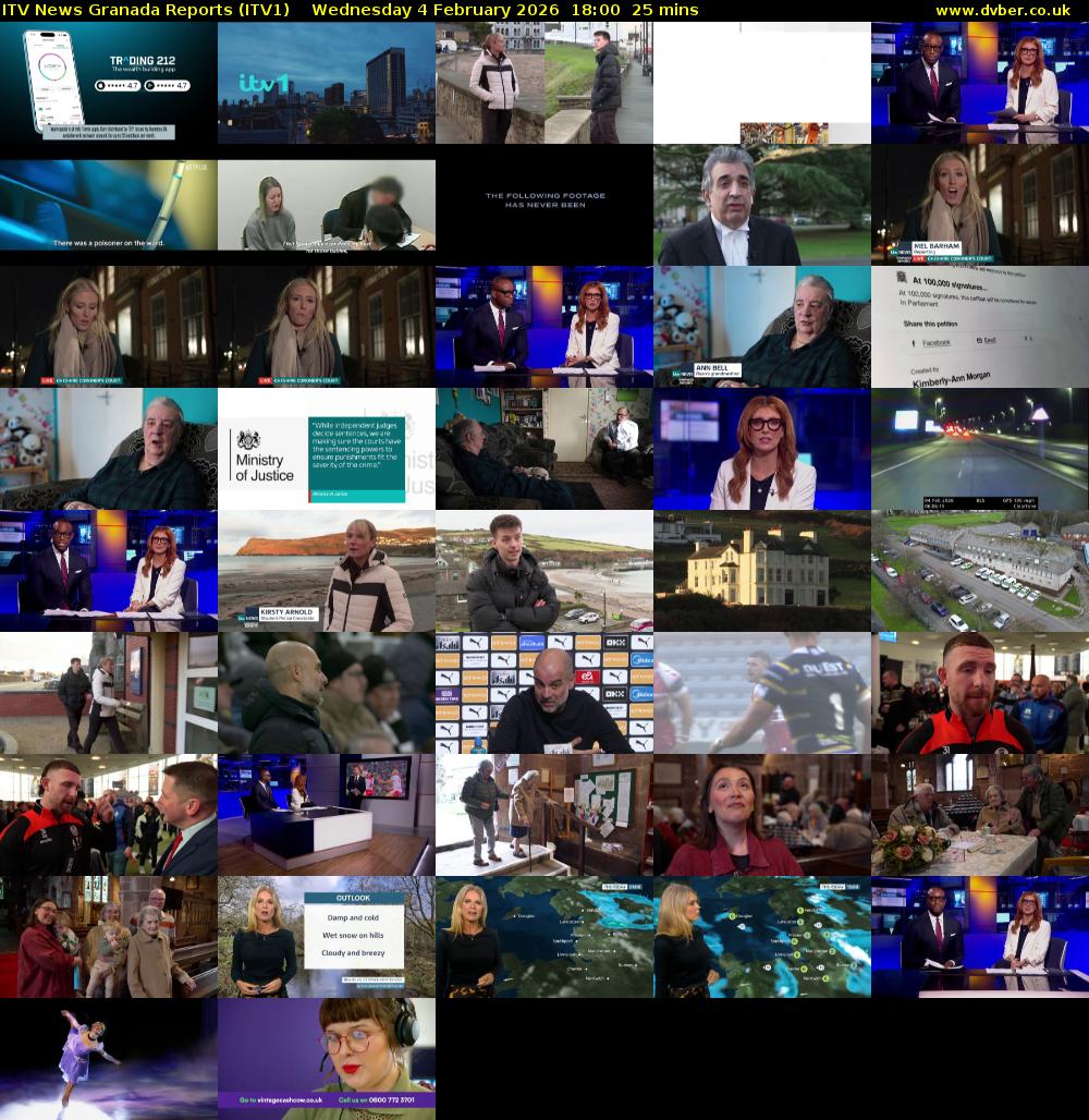 ITV News Granada Reports (ITV1) Wednesday 4 February 2026 18:00 - 18:25