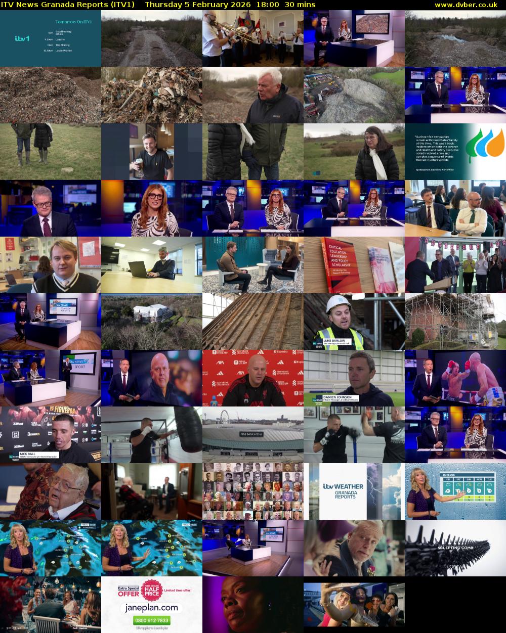 ITV News Granada Reports (ITV1) Thursday 5 February 2026 18:00 - 18:30