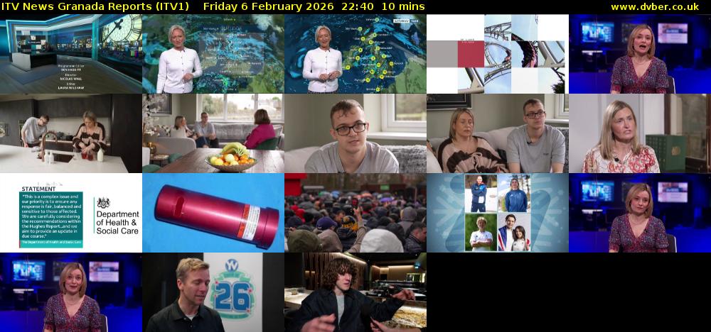 ITV News Granada Reports (ITV1) Friday 6 February 2026 22:40 - 22:50
