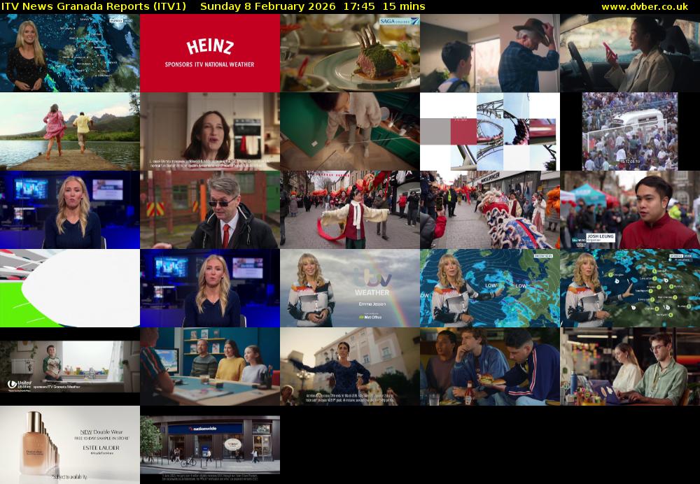 ITV News Granada Reports (ITV1) Sunday 8 February 2026 17:45 - 18:00