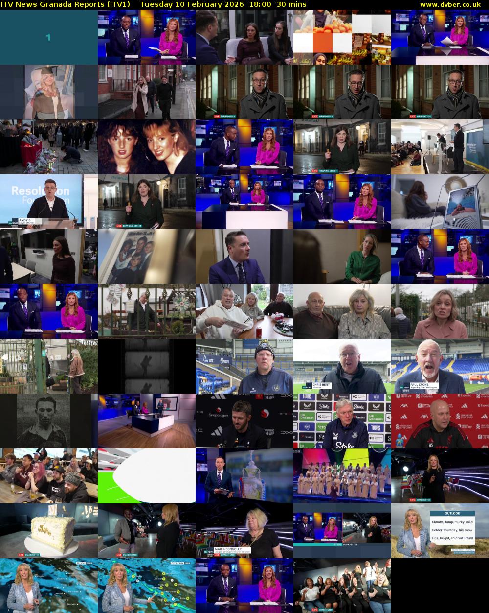 ITV News Granada Reports (ITV1) Tuesday 10 February 2026 18:00 - 18:30
