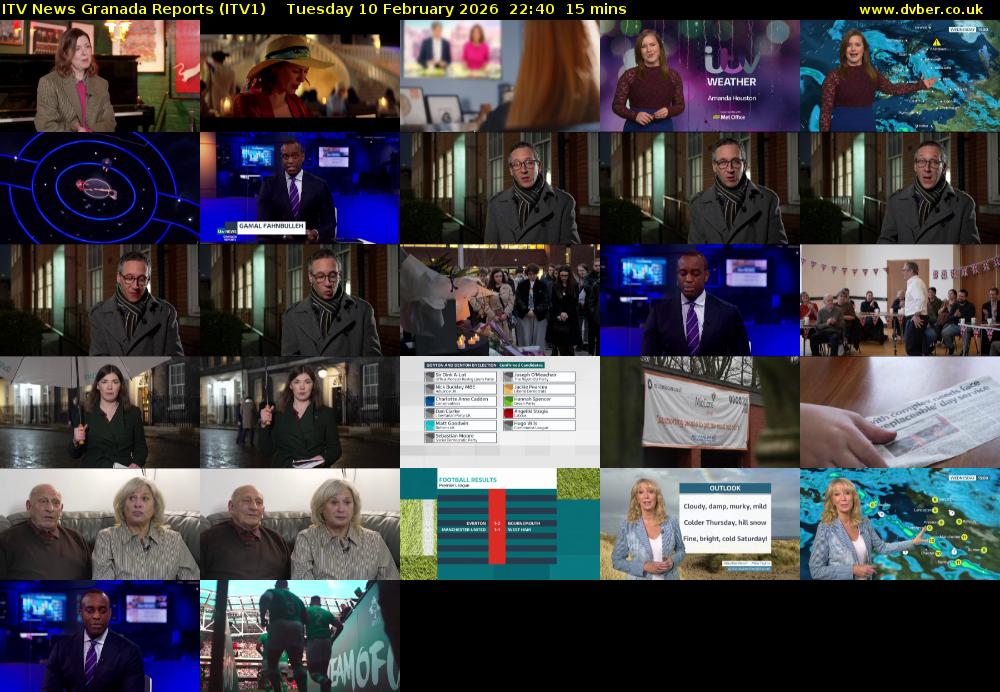 ITV News Granada Reports (ITV1) Tuesday 10 February 2026 22:40 - 22:55