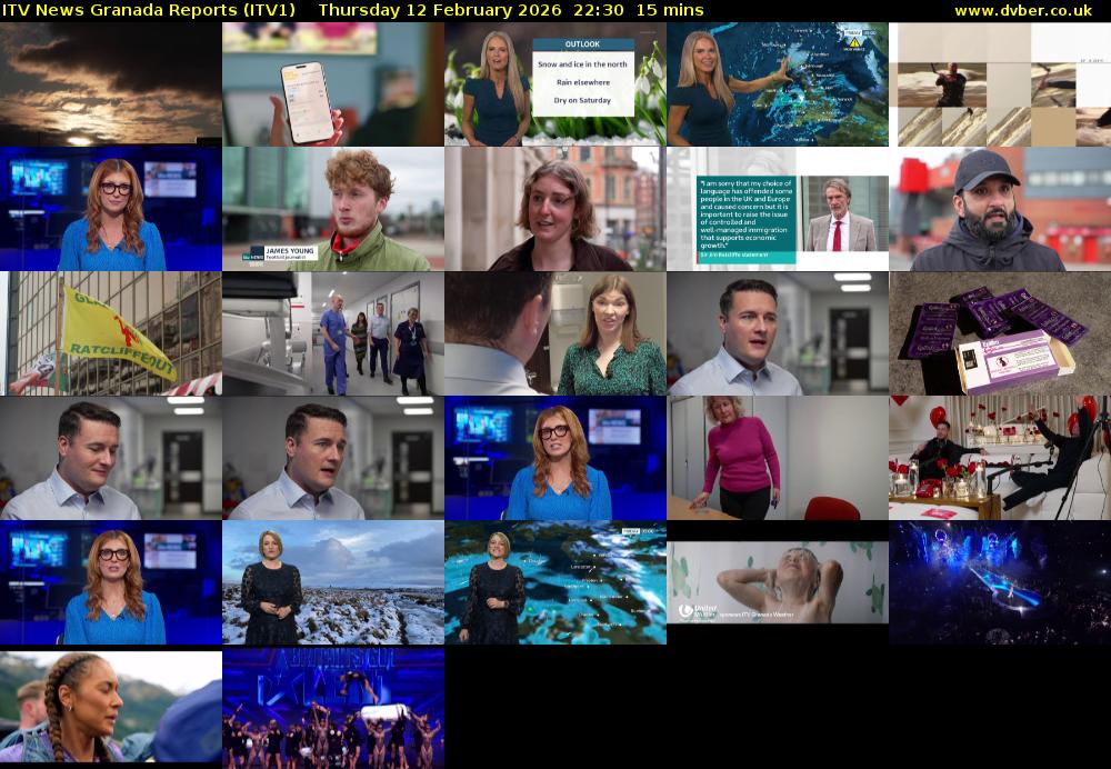 ITV News Granada Reports (ITV1) Thursday 12 February 2026 22:30 - 22:45