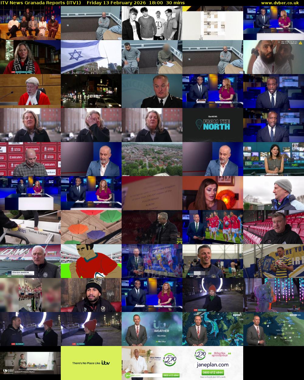 ITV News Granada Reports (ITV1) Friday 13 February 2026 18:00 - 18:30