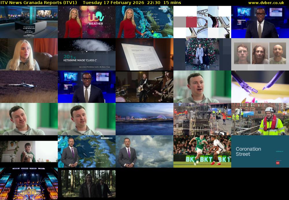 ITV News Granada Reports (ITV1) Tuesday 17 February 2026 22:30 - 22:45
