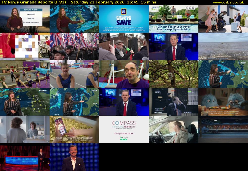 ITV News Granada Reports (ITV1) Saturday 21 February 2026 16:45 - 17:00