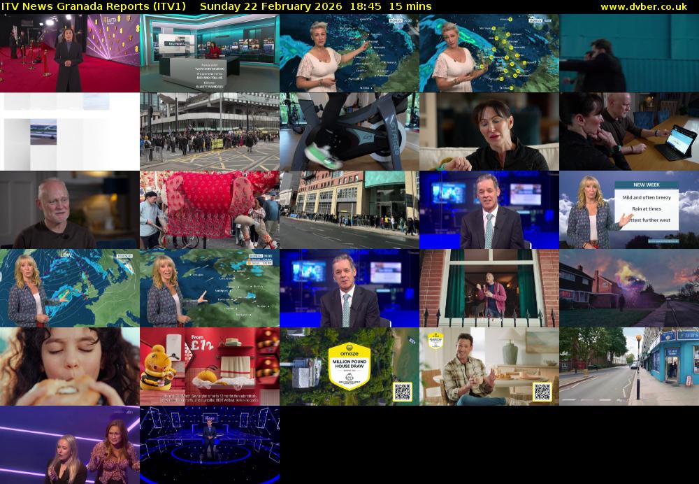 ITV News Granada Reports (ITV1) Sunday 22 February 2026 18:45 - 19:00