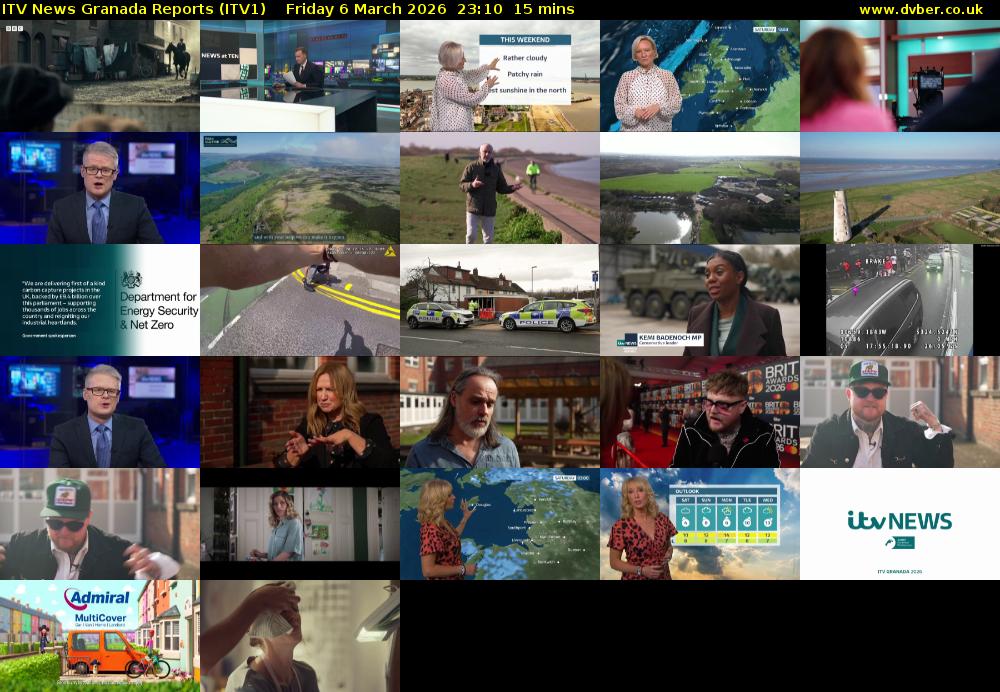 ITV News Granada Reports (ITV1) Friday 6 March 2026 23:10 - 23:25