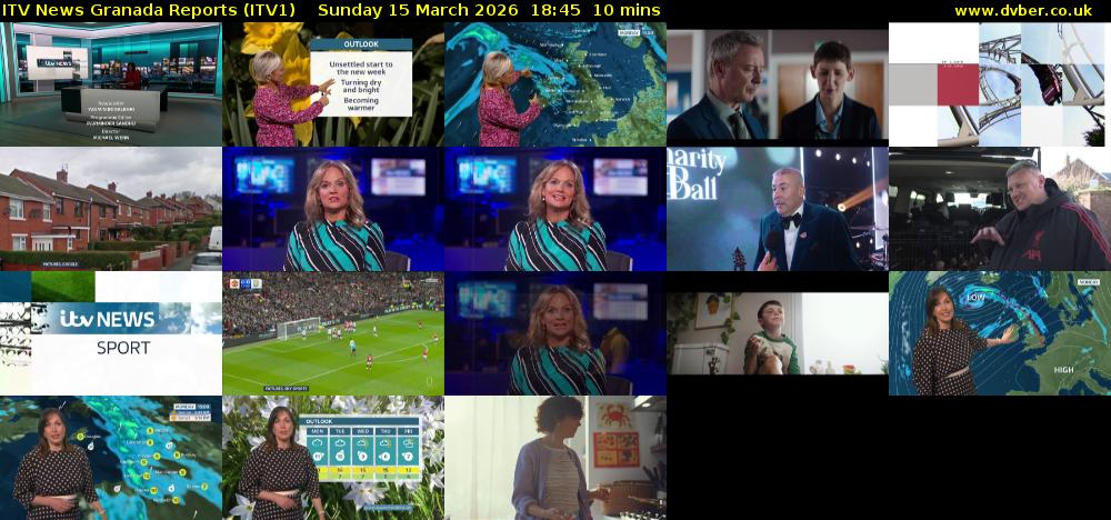 ITV News Granada Reports (ITV1) Sunday 15 March 2026 18:45 - 18:55