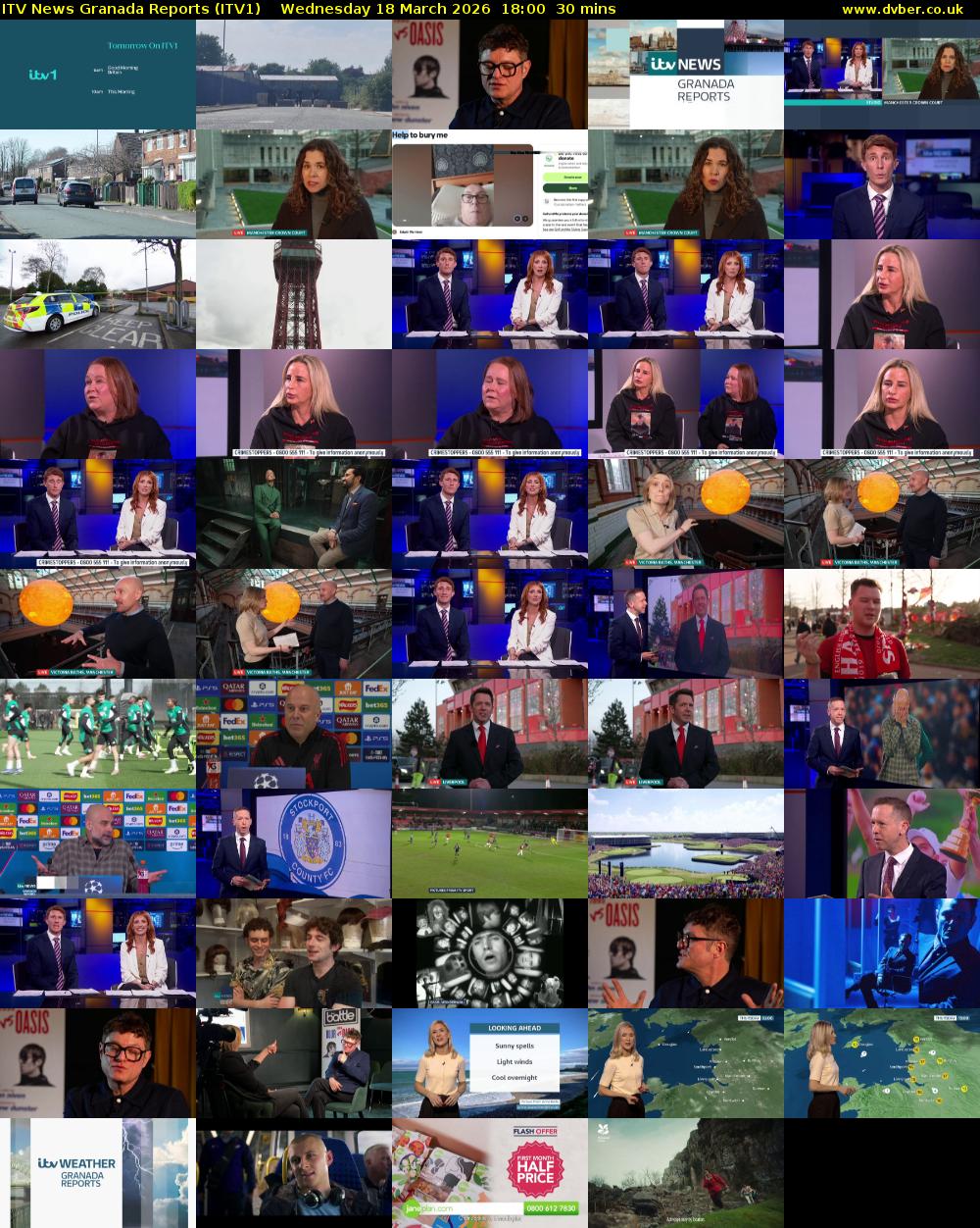 ITV News Granada Reports (ITV1) Wednesday 18 March 2026 18:00 - 18:30