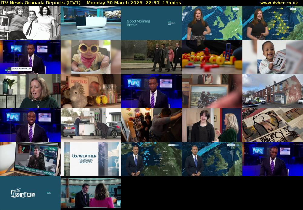 ITV News Granada Reports (ITV1) Monday 30 March 2026 22:30 - 22:45