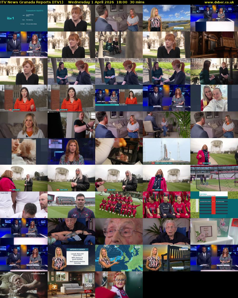 ITV News Granada Reports (ITV1) Wednesday 1 April 2026 18:00 - 18:30