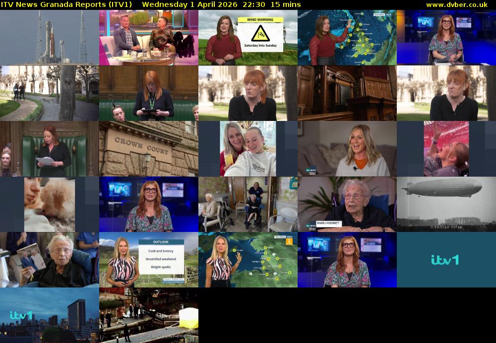 ITV News Granada Reports (ITV1) Wednesday 1 April 2026 22:30 - 22:45