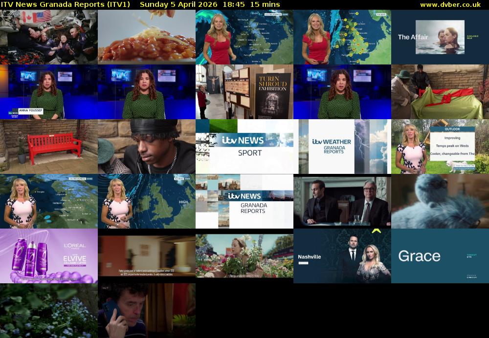 ITV News Granada Reports (ITV1) Sunday 5 April 2026 18:45 - 19:00