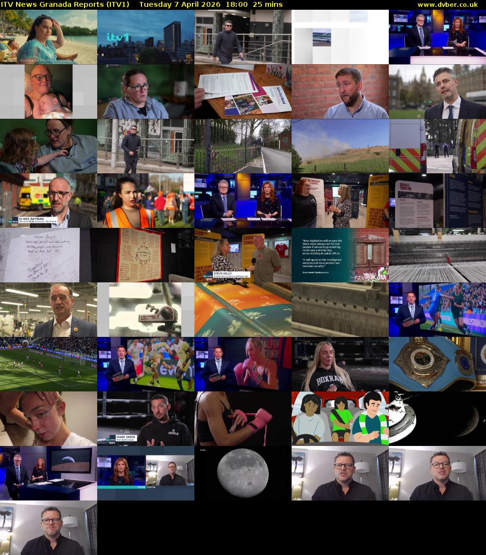 ITV News Granada Reports (ITV1) Tuesday 7 April 2026 18:00 - 18:25