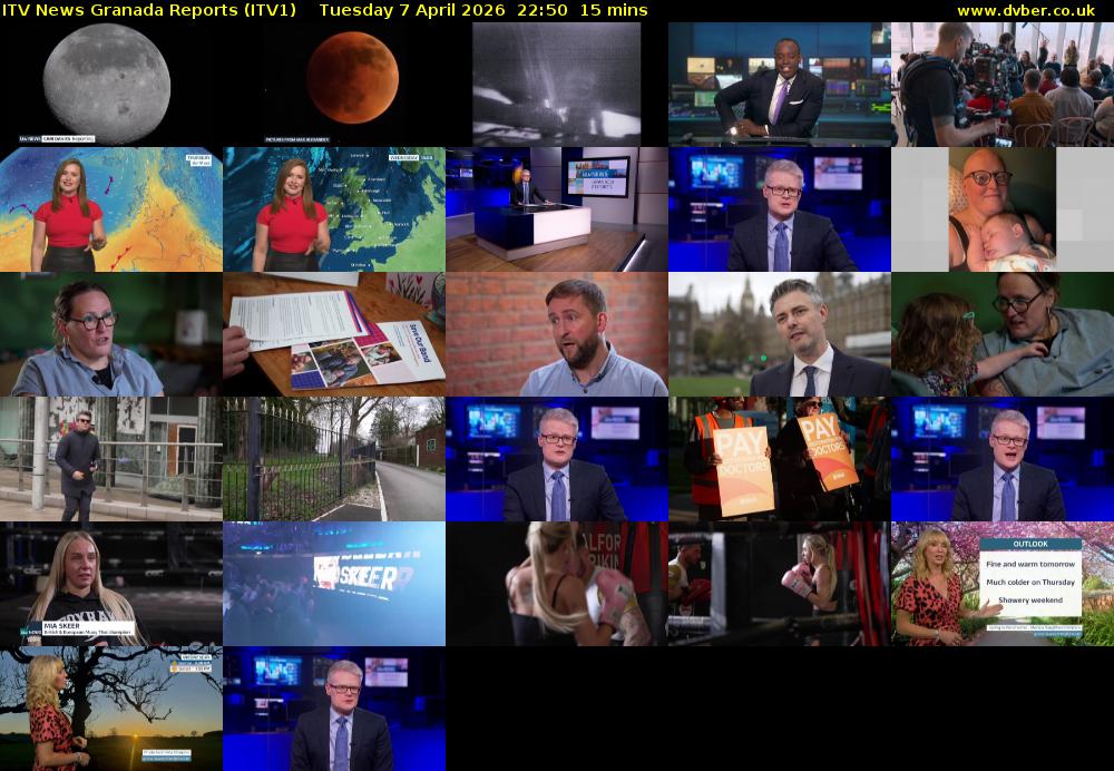 ITV News Granada Reports (ITV1) Tuesday 7 April 2026 22:50 - 23:05