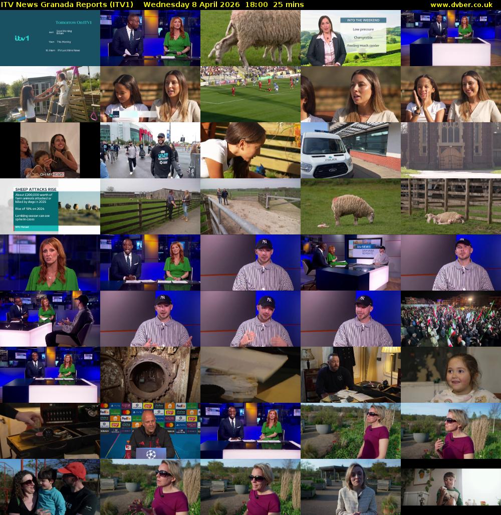 ITV News Granada Reports (ITV1) Wednesday 8 April 2026 18:00 - 18:25