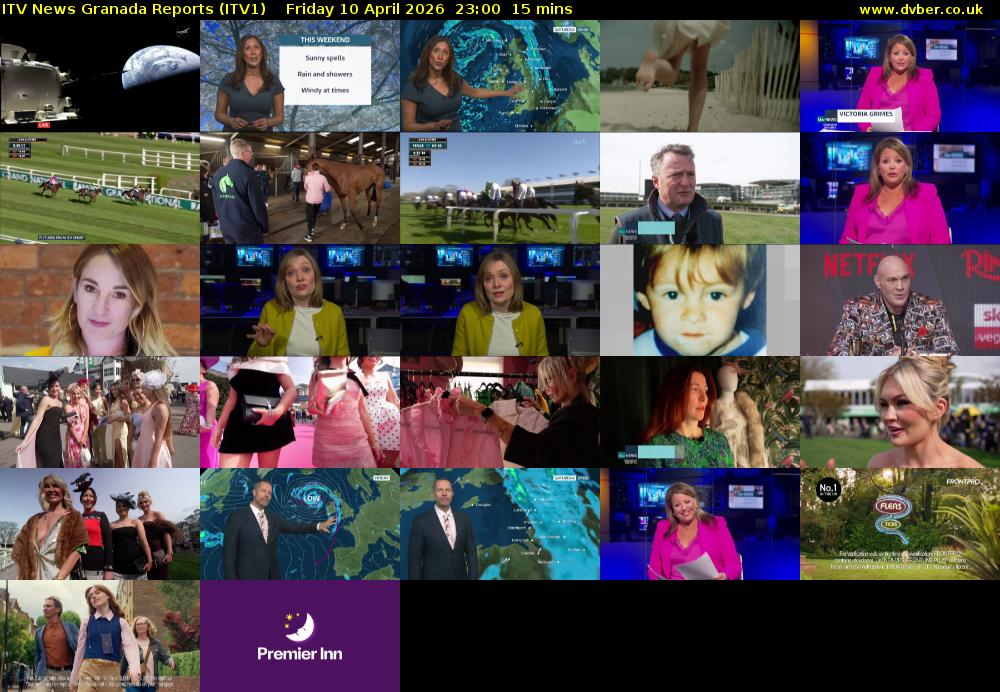 ITV News Granada Reports (ITV1) Friday 10 April 2026 23:00 - 23:15