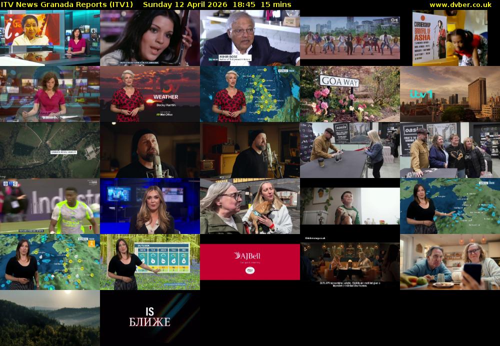 ITV News Granada Reports (ITV1) Sunday 12 April 2026 18:45 - 19:00