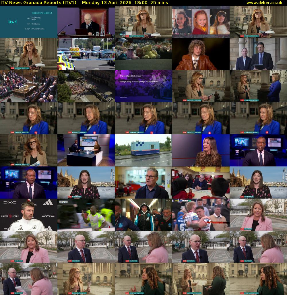 ITV News Granada Reports (ITV1) Monday 13 April 2026 18:00 - 18:25