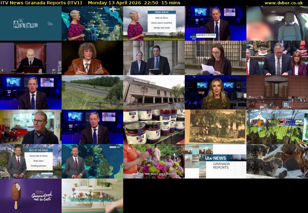 ITV News Granada Reports (ITV1) Monday 13 April 2026 22:50 - 23:05