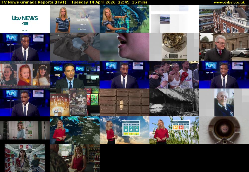ITV News Granada Reports (ITV1) Tuesday 14 April 2026 22:45 - 23:00