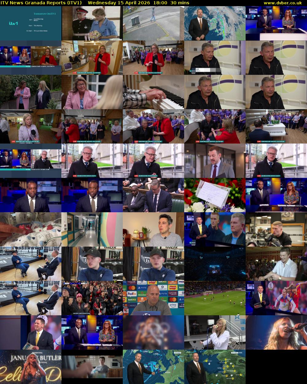 ITV News Granada Reports (ITV1) Wednesday 15 April 2026 18:00 - 18:30