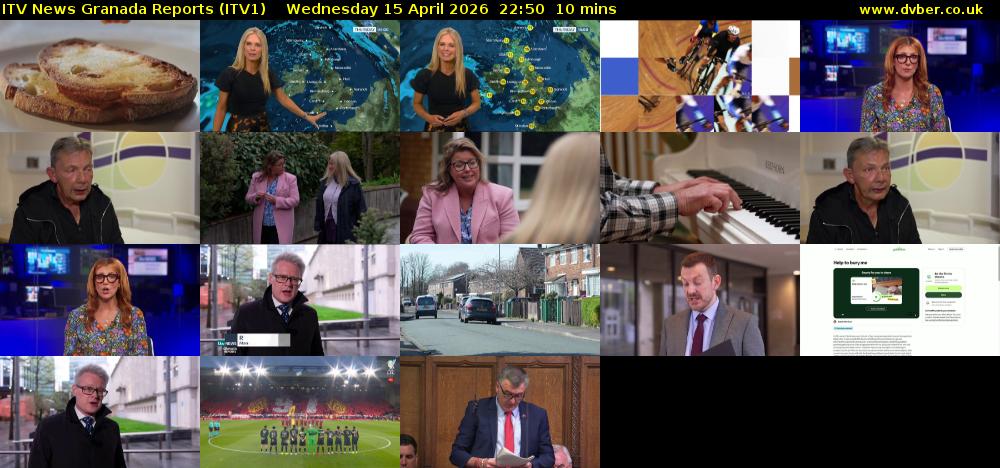ITV News Granada Reports (ITV1) Wednesday 15 April 2026 22:50 - 23:00