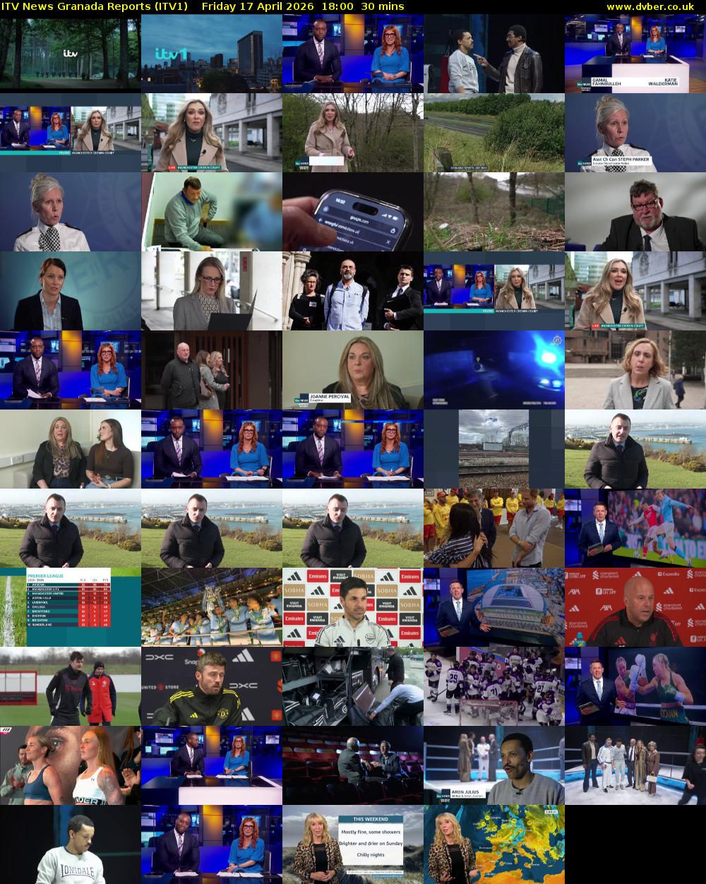 ITV News Granada Reports (ITV1) Friday 17 April 2026 18:00 - 18:30