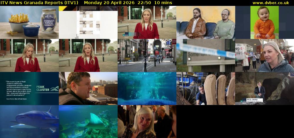 ITV News Granada Reports (ITV1) Monday 20 April 2026 22:50 - 23:00