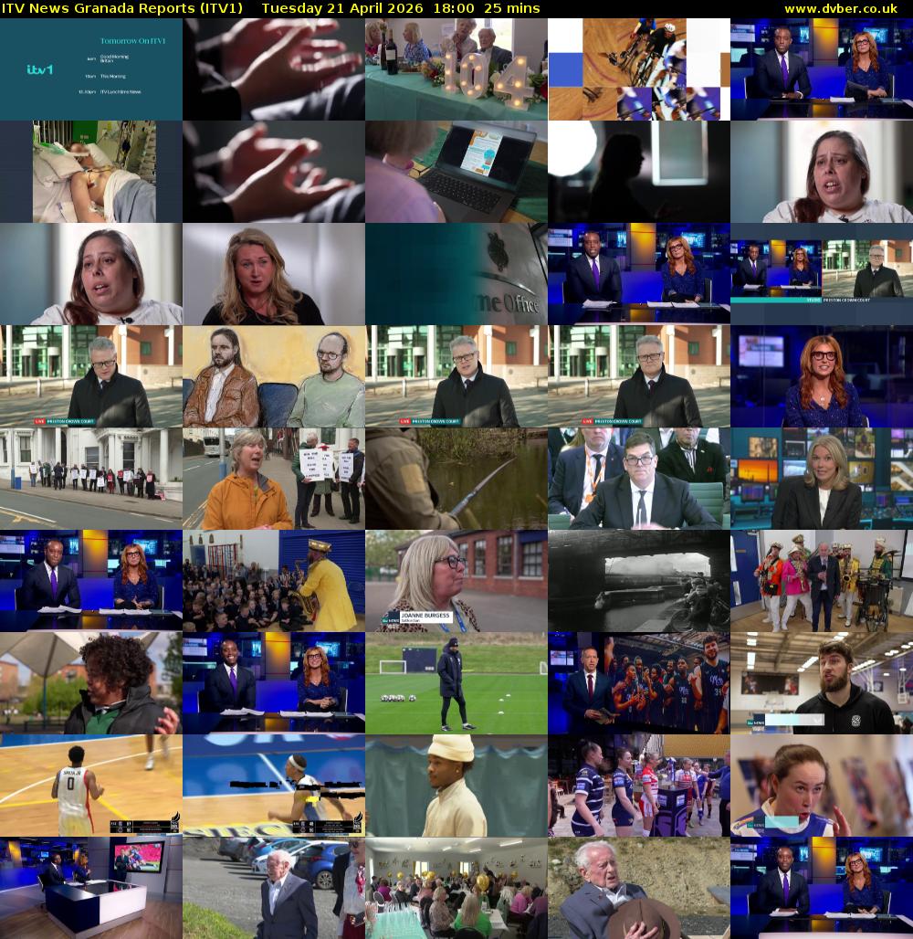 ITV News Granada Reports (ITV1) Tuesday 21 April 2026 18:00 - 18:25